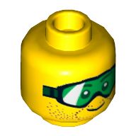 Lego hlava, žlutá (6071631, 6076819)